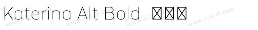 Katerina Alt Bold字体转换